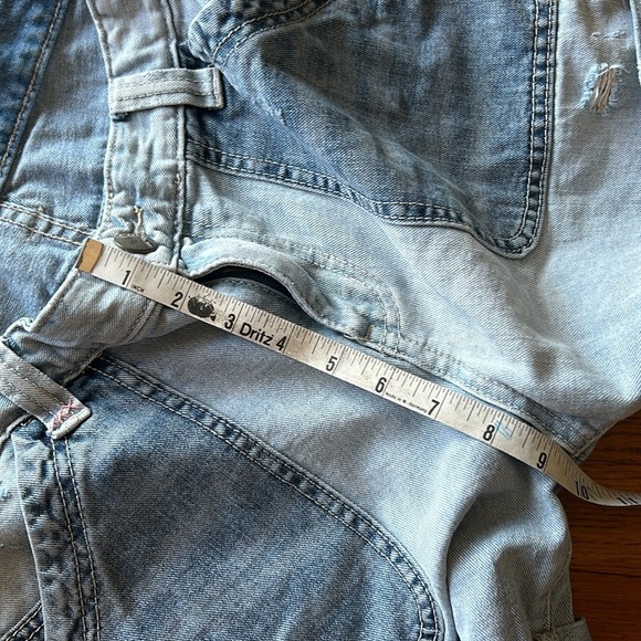 Free People Patch Pocket Cuffed Denim Shorts Size 28 - Picture 10 of 12